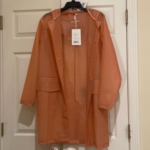 Pink Transparent Raincoat